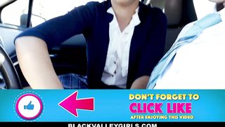 Chocolate Skin Cutie Rides Her Driving Instructor