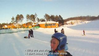 Snowboarder Chick Loves Cock