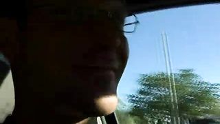 Curvy Blonde BBW in a Park