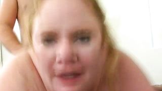 Cock-Starved BBW Guzzles Down The Cock