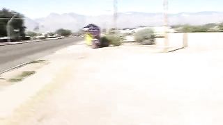 Pretty BBW in a Bus Stop