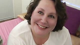 Pretty BBW in a Bus Stop