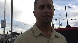 Fat Brunette Sizes Up the Cock